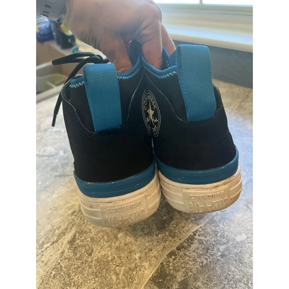 Converse Chuck Taylor All Star High Top Black Blue Sneakers Mens 11 Womens 13 - Picture 8 of 12